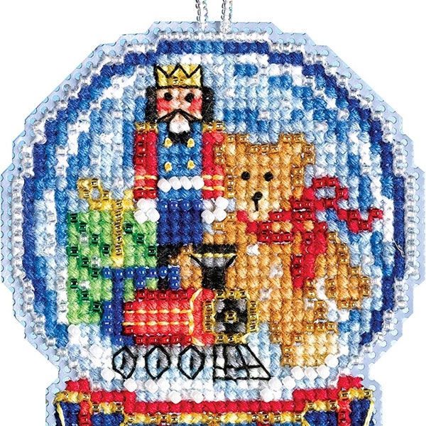 Mill Hill 2019 Charmed Ornament Beaded Cross Stitch Kit ~ Toy Shop Snow Globe ~ MH161934