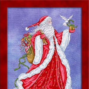 Father Christmas Counted Cross Stitch Pattern by Joan Elliott Design