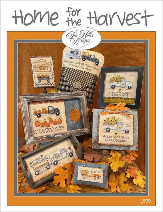 Home for the Harvest by Sue Hillis Designs Counted Cross Stitch Pattern SH509