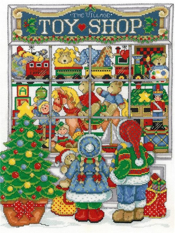 Christmas Toys Counted Cross Stitch Pattern by Joan A. Elliott Paper Pattern