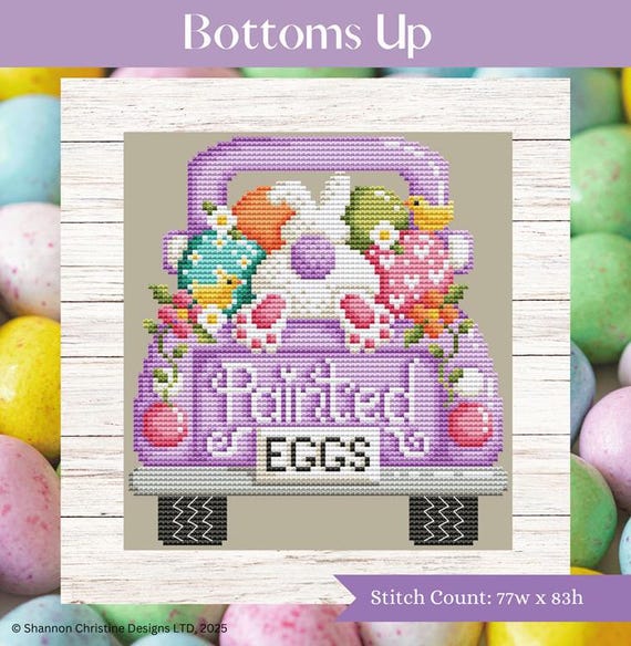 Shannon Christine Designs Counted Cross Stitch Pattern ~ Bottoms Up ~