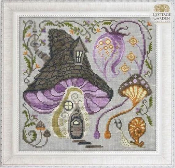 Cottage Garden Samplings Counted Cross Stitch Pattern ~ Fairy House ~ Fabulous House Series #10