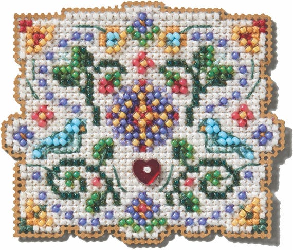 Mill Hill 2025 Spring Bouquet Counted Cross Stitch Kit ~ Folk Art ~ MH182513