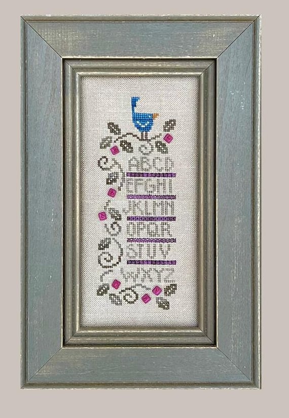 Bent Creek Counted Cross Stitch pattern ~  Plumberry Sampler ~  printed pattern
