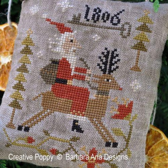 Through the Woods Counted Cross Stitch Pattern by Barbara Ana Designs