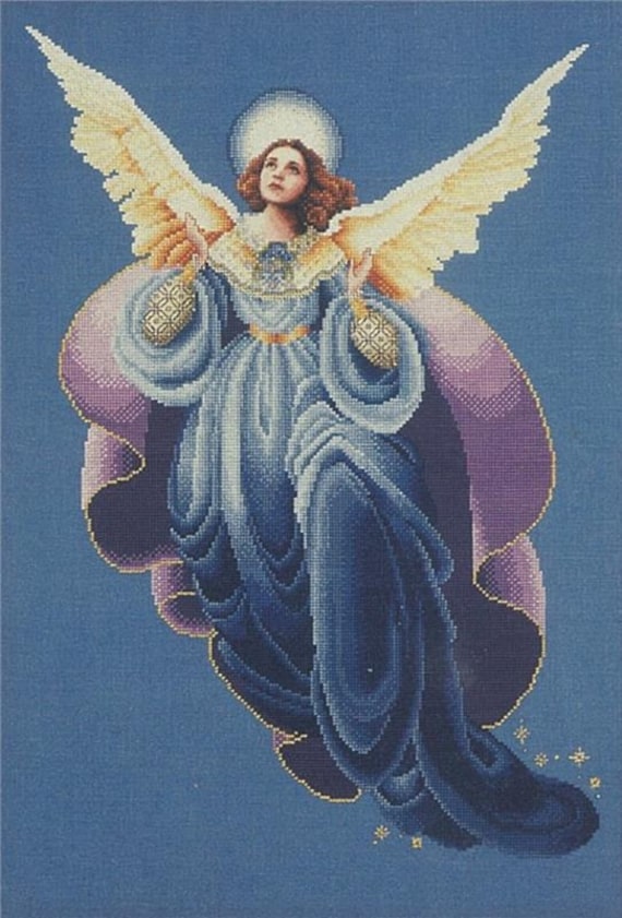 Angel of the Morning counted cross stitch pattern by Lavender & Lace designed by Marilyn Leavitt-Imblum