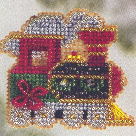 Mill Hill Winter Holiday Beaded Cross Stitch Kit ~ Holiday Express