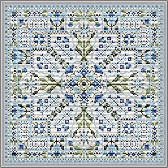 The Winter Window Counted Cross Stitch Pattern by CM Designs /  Carolyn Manning Designs