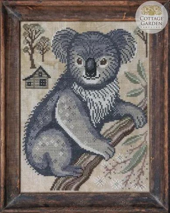 Cottage Garden Samplings Counted Cross Stitch Pattern ~ A Year in the Woods II ~ The Koala #3
