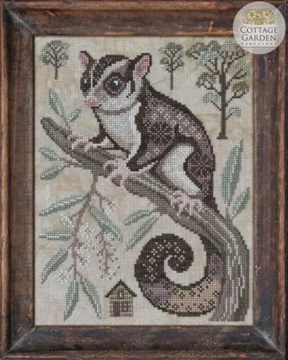 Cottage Garden Samplings Counted Cross Stitch Pattern ~ A Year in the Woods II ~ The Sugar Glider #2