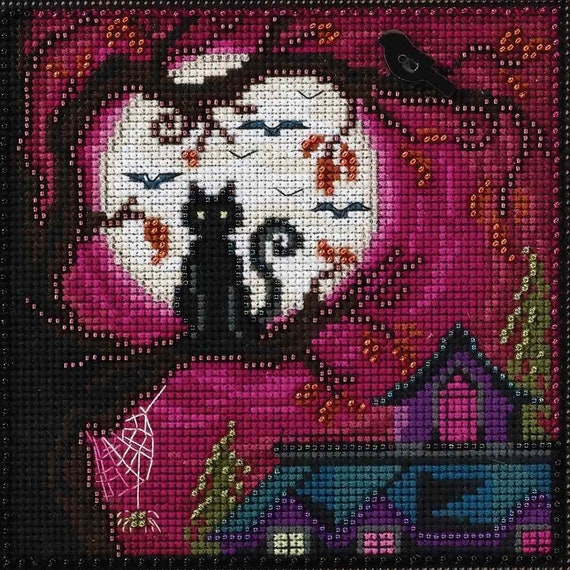 Mill Hill Autumn Series Buttons and Beads Cross Stitch kit ~ Moonstruck ~