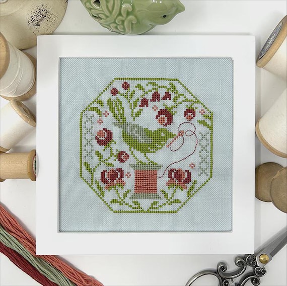 The Thread Keeper Counted Cross Stitch Pattern by Tiny Modernist