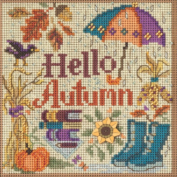 Mill Hill 2023 Autumn Series Beaded Cross Stitch Kit ~ Hello Autumn  ~