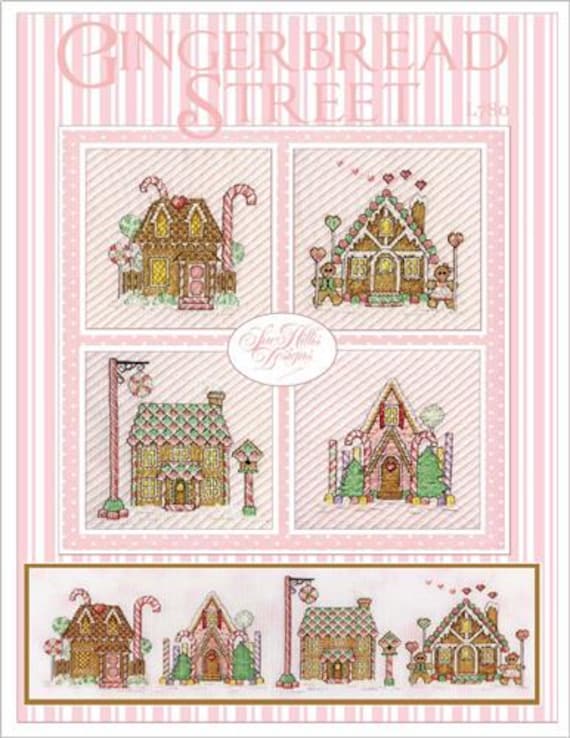 Sue Hillis Designs Counted Cross Stitch Leaflet ~ Gingerbread Street ~ L780 Printed Pattern