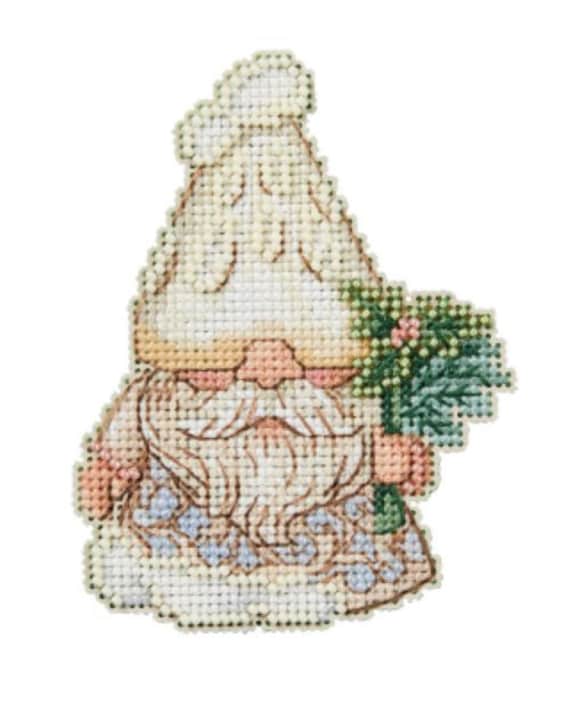 Mill Hill Jim Shore Woodland Gnome Beaded Cross Stitch Kit ~ Mushroom Gnome