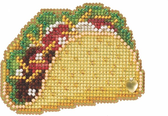 Mill Hill 2022 Spring Bouquet Beaded Cross Stitch Kit ~ Taco ~ MH182214
