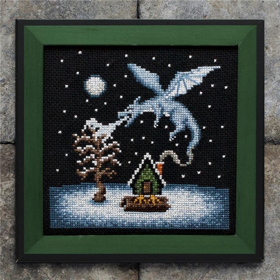 Conjuring Winter Counted Cross Stitch Pattern by Lola Crow Cross Stitch