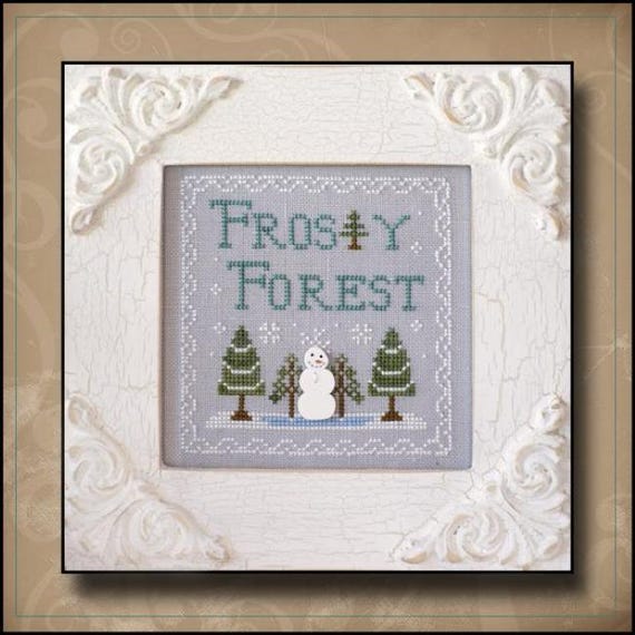 Frosty Forest Counted Cross Stitch Pattern by Country Cottage Needleworks - Frosty Forest Series # 9-Printed Pattern