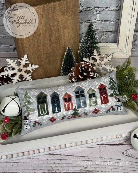 Winter Counted Cross Stitch leaflet by Erin Elizabeth Designs