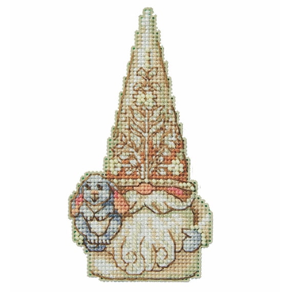 Mill Hill Jim Shore Woodland Gnome Beaded Cross Stitch Kit ~ Rabbit Gnome