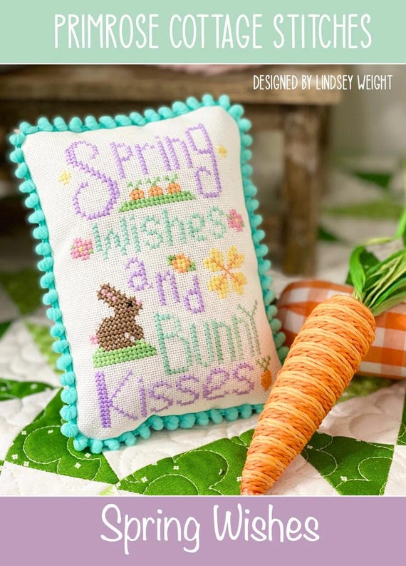 Spring Wishes Counted Cross Stitch Pattern ~ Primrose Cottage Stitches PCS-011