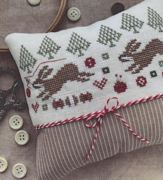 Running with Needle & Thread Counted Cross Stitch Pattern by Stitches by Ethel - Printed Pattern