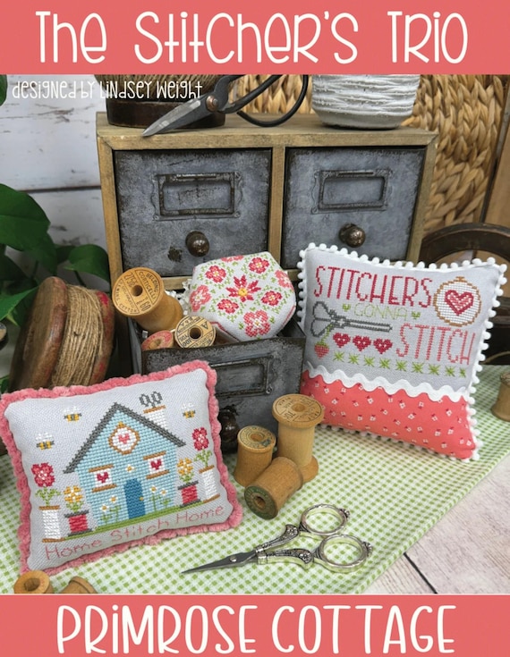 Primrose Cottage Stitches Counted Cross Stitch Pattern ~ The Stitcher's Trio ~ PCS 142