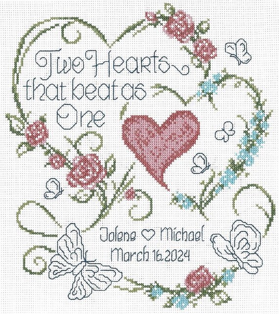 Ursula Michael Imaginating Cross Stitch kit ~ Two Hearts Wedding ~ 3447K
