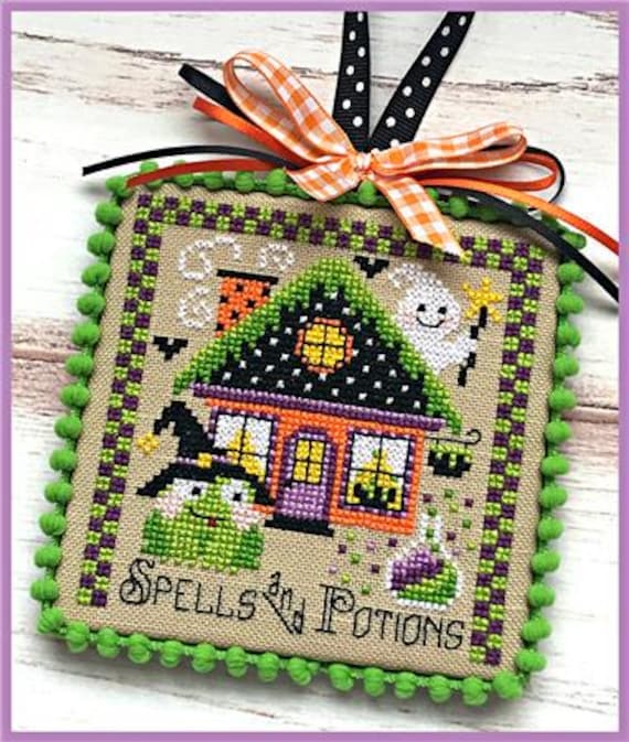 BOOville Magic Shop Counted Cross Stitch Pattern by Sugar Stitches Design