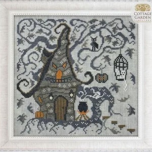 Cottage Garden Samplings Counted Cross Stitch Pattern ~ Haunted House ~ Fabulous House Series #11