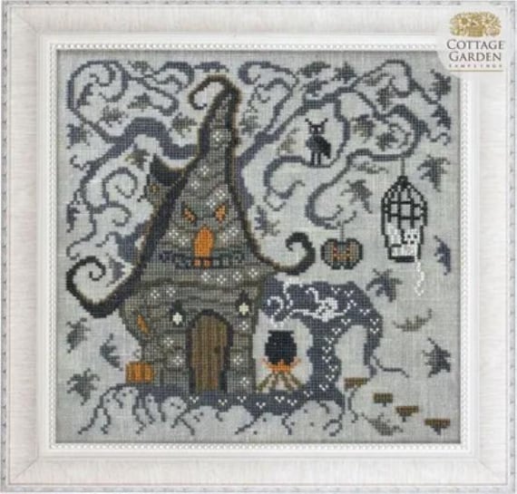 Cottage Garden Samplings Counted Cross Stitch Pattern ~ Haunted House ~ Fabulous House Series #11