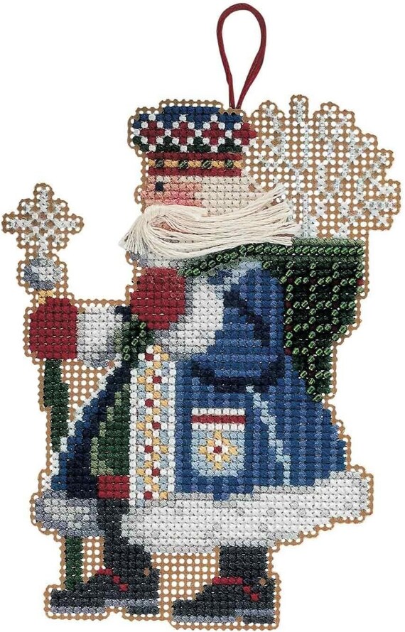Mill Hill 2001 Woodland Santa Beaded Cross Stitch Kit ~ Frosty Santa ~