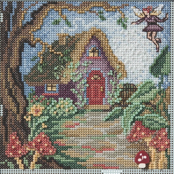 Mill Hill 2025 Buttons & Beads Spring Series Counted Cross Stitch Kit ~ Fairy House ~ MH142514