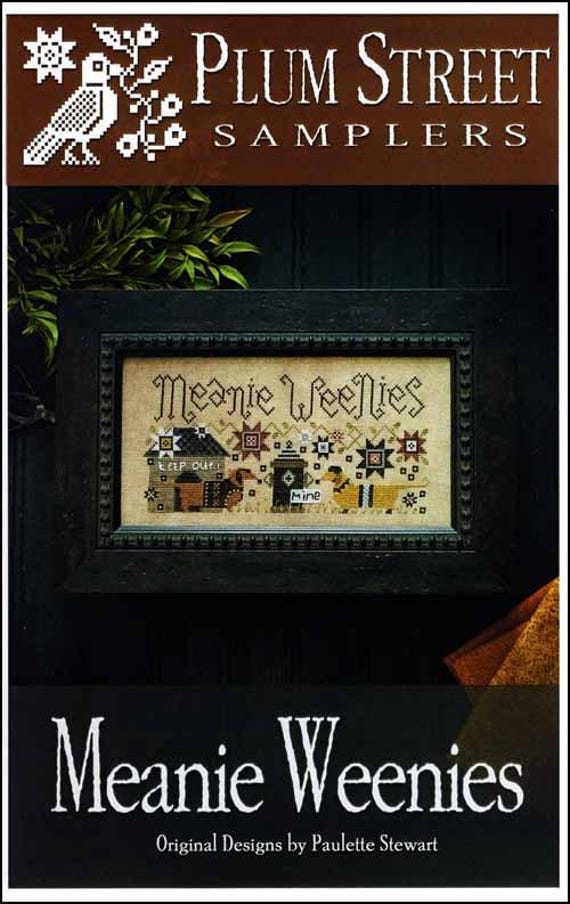 Meanie Weenies by Plum Street Samplers Counted Cross Stitch Pattern - Printed Pattern