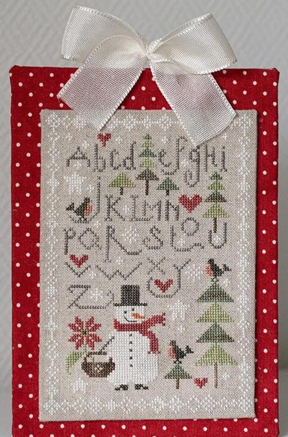 ABC Bohomme de neige Collection Tralala Counted Cross Stitch Pattern ~ printed pattern ~