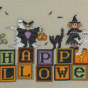 Sue Hillis Designs Counted Cross Stitch Leaflet ~Halloween Memories ~ L651