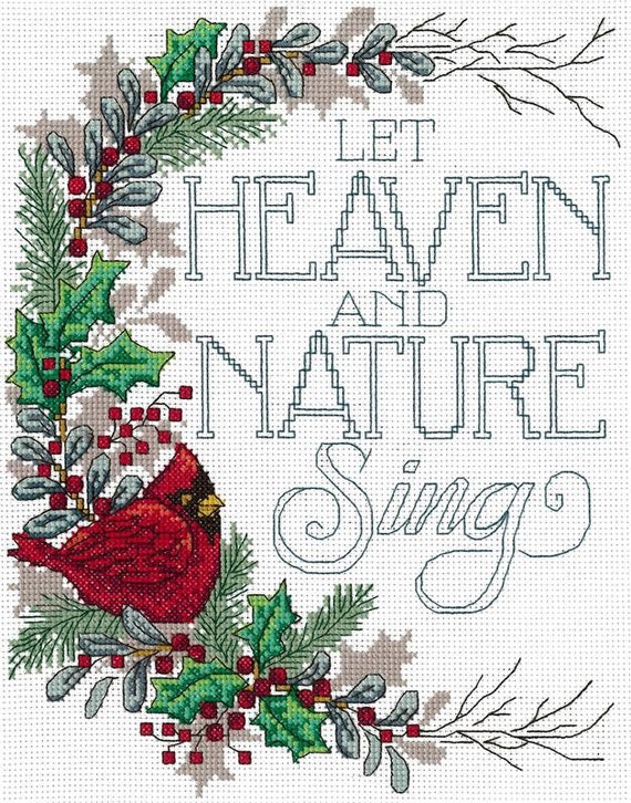 Diane Arthurs Counted Cross Stitch Pattern Leaflet ~ Let Heaven & Nature Sing