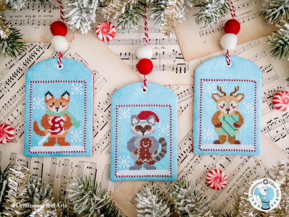 Sweet Christmas II Counted Cross Stitch Pattern by Luminous Fiber Arts - Printed pattern