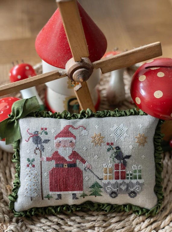 Le soir de Noel ~ Christmas Eve Collection Tralala Counted Cross Stitch Pattern ~ printed pattern ~