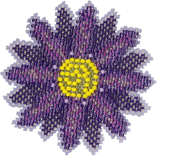 Mill Hill Springtime Beaded Cross Stitch Kit ~ Purple Flower ~ MH21-2212