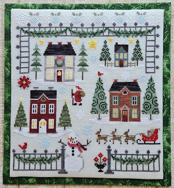 Christmas Court Counted Cross Stitch Pattern Leaflet by Waxing Moon Designs