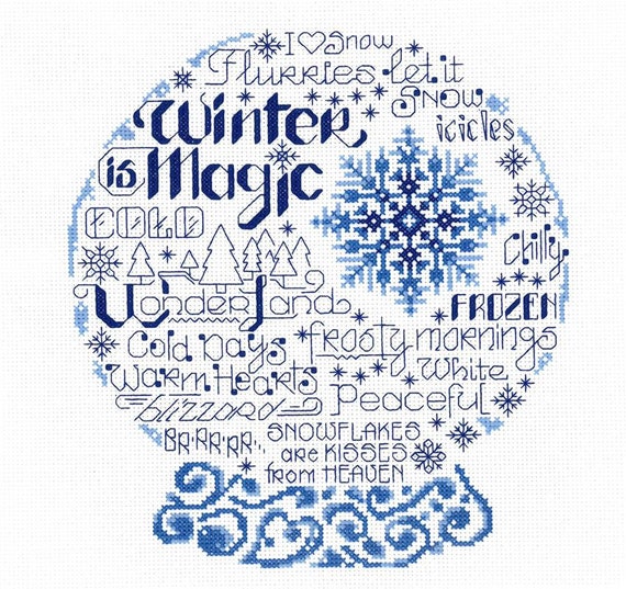 Ursula Michael Counted Cross Stitch Pattern ~ Let's Be Frozen