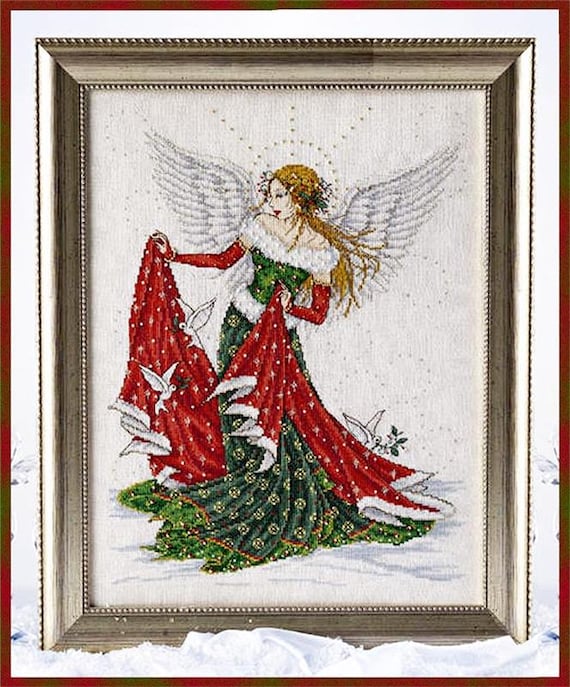 Christmas Angel Counted Cross Stitch Pattern by Joan Elliott Design