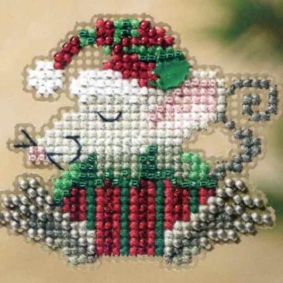 Mill Hill Winter Holiday Beaded Cross Stitch Kit ~ Kris Mouse