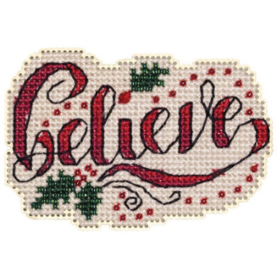 Mill Hill 2023 Winter Holiday Beaded Cross Stitch Kit ~ Holly Believe