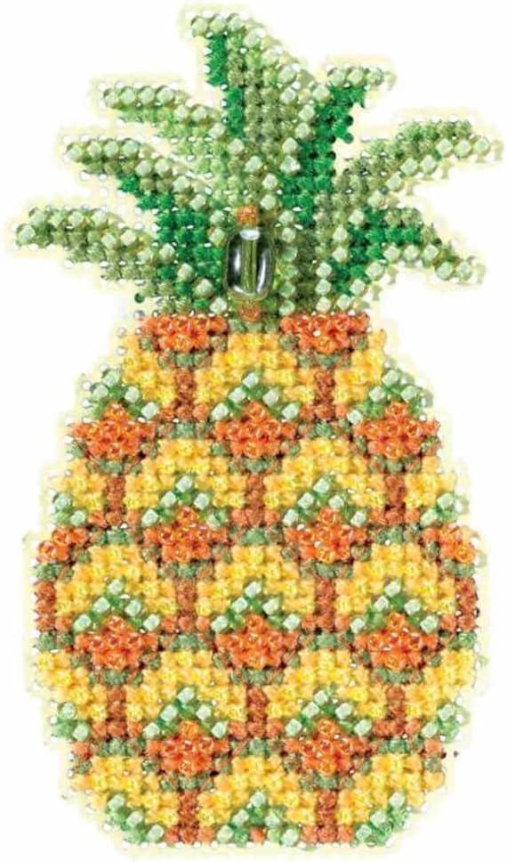 Mill Hill 2018 Spring Bouquet Beaded Cross Stitch kit ~ Pineapple ~ MH181816