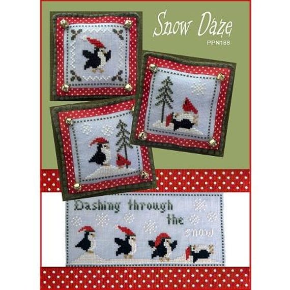 Snow Daze Counted Cross Stitch Pattern by Plum Pudding NeedleArt PPN188
