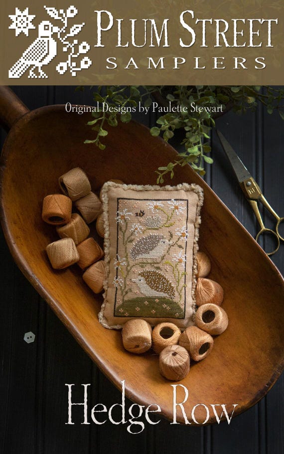 Hedge Row by Plum Street Samplers Counted Cross Stitch Pattern