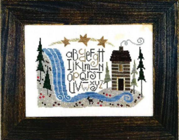 Bent Creek Counted Cross Stitch pattern ~ Cabin in the Woods ~