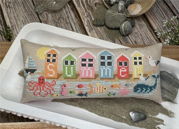 Summer Counted Cross Stitch leaflet by Erin Elizabeth Designs
